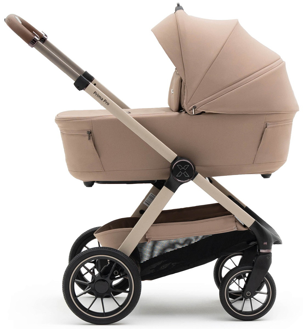 Коляска Agex Prima Pro 3 в 1 с автокреслом i-Team ATG080 Grey APP232 Beige (Бежевый)