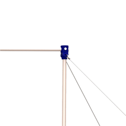 Перекладина гимнастическая пристенная (на растяжках) ZAVODSPORTA