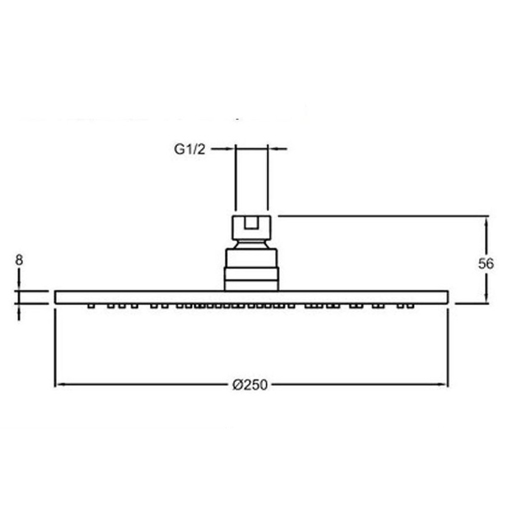 Верхний душ Jacob Delafon Toobi E21758-CP