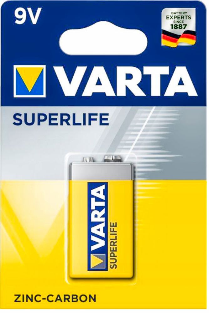 Батарейка 6f22 varta крона