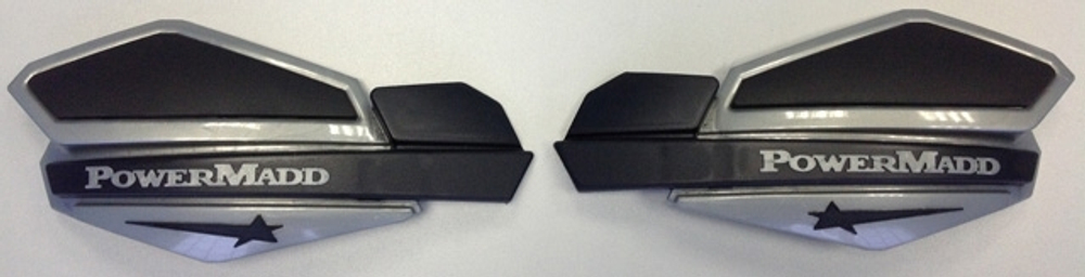 Ветровые щитки для квадроцикла "PowerMadd" Серия Star, серый/черный