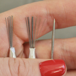 Набор инструментов металлические стеки для лепки "Набор три предмета: 2 текстурные кисти и шило"Кисть текстурная металлическая / стек для лепки