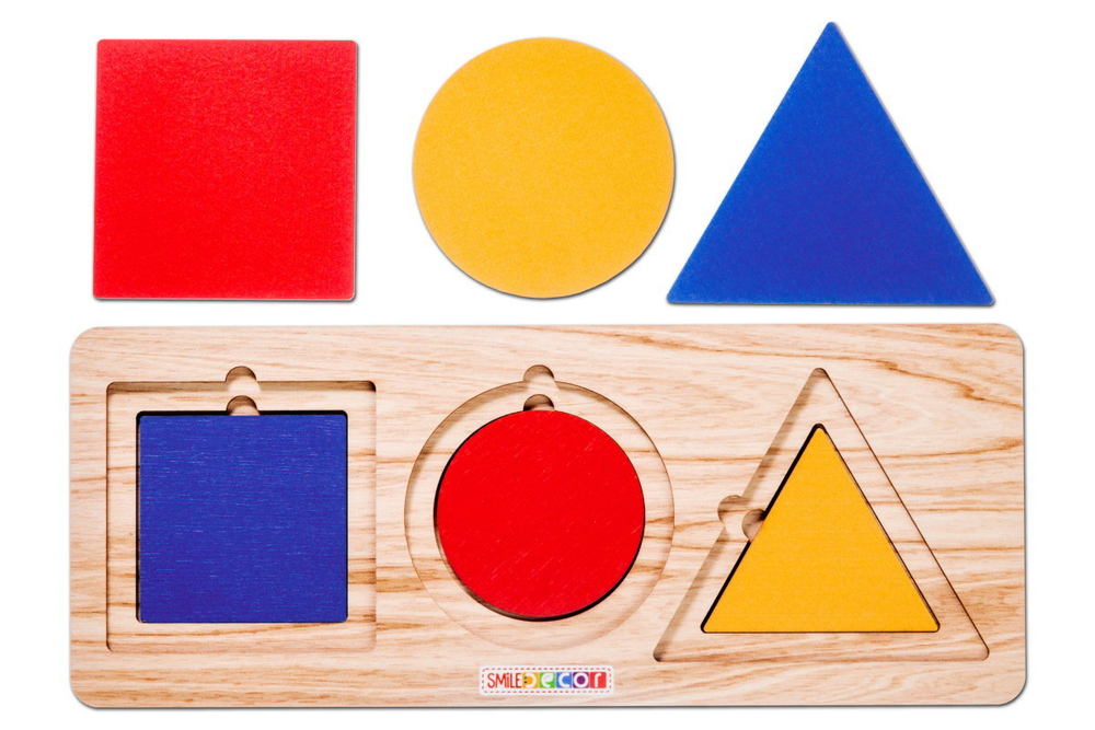 Рамки-вкладыши "Круг, квадрат и треугольник"