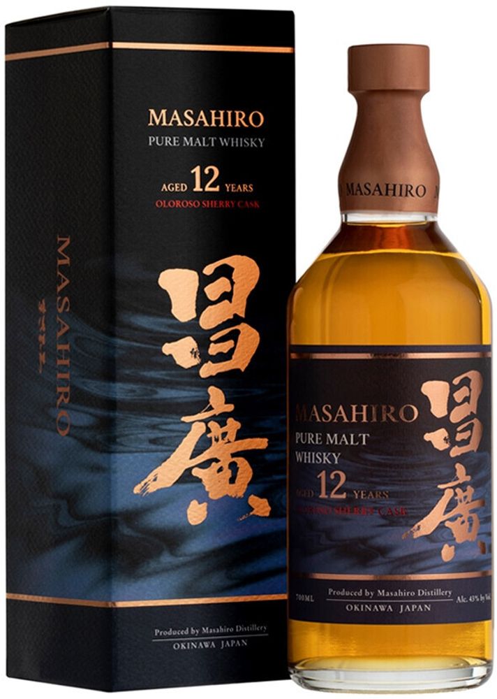 Виски Masahiro Pure Malt 12 Years Old gift box, 0.7 л.