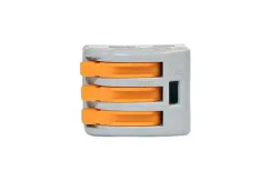 Клемма Wago Cu 3*4 с рычагами серая 07282