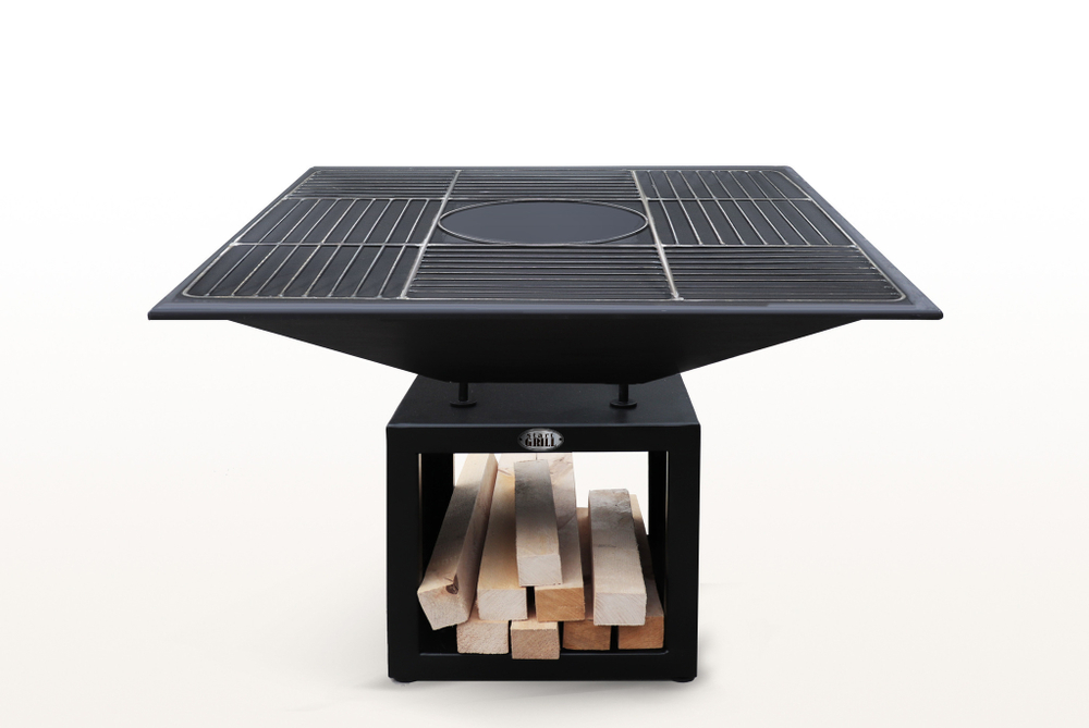 Очаг с вентиляционными отверстиями и решеткой для приготовления (№3)