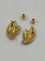 Серьги с розовой эмалью