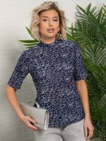 Водолазка с коротким рукавом (темно-синяя) Б15596-50М LT Collection