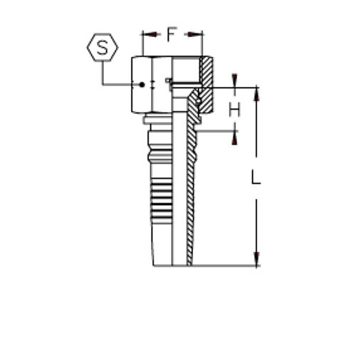 Фитинг DN 25 JIC (Г) 1.5/16 Interlock