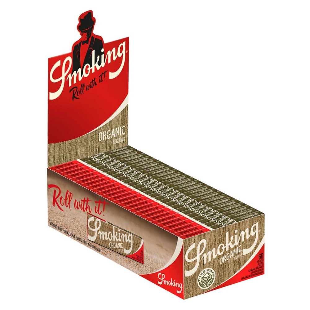 Бумага для самокруток SMOKING REG ORGANIC (Органик, Прозрачная) 60л.