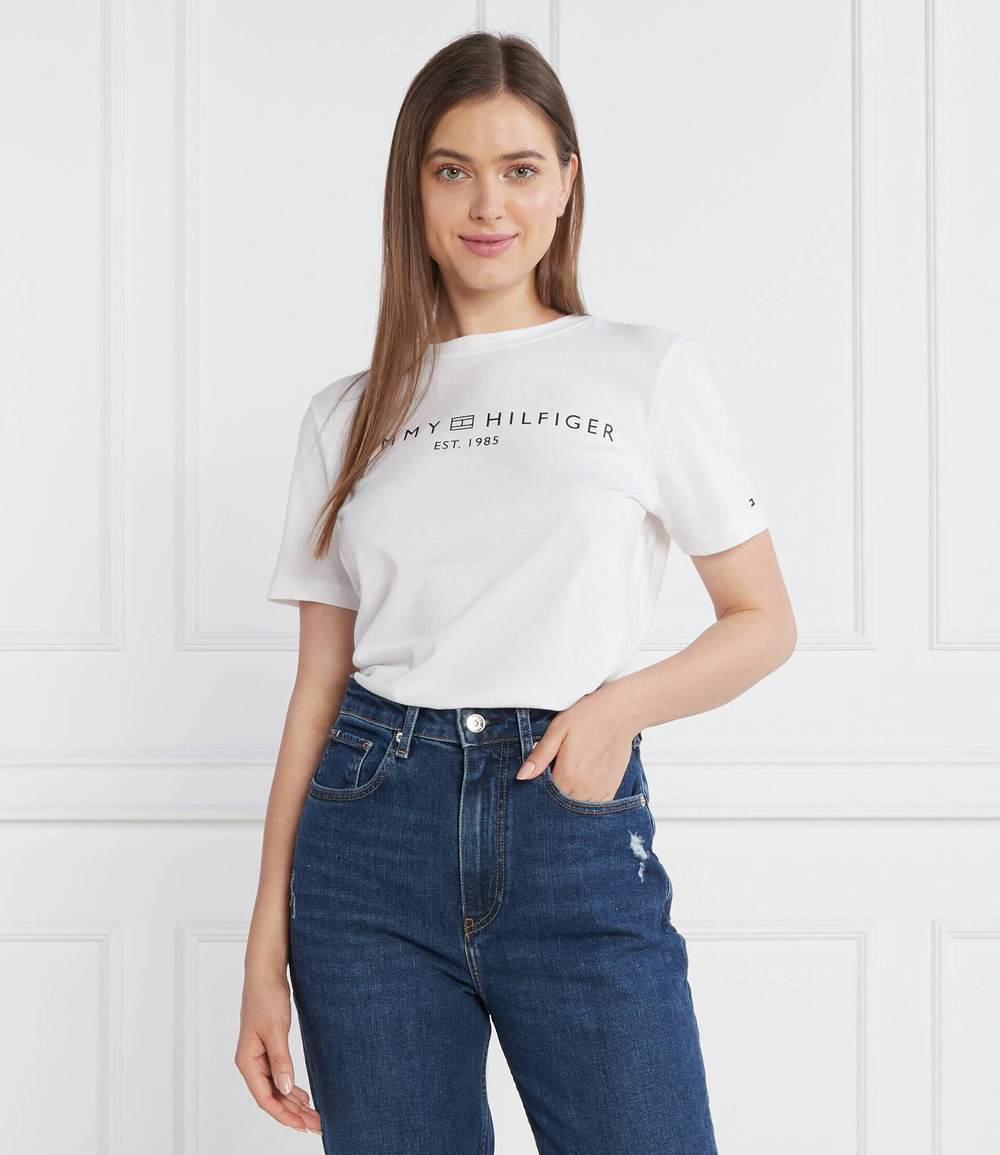 Футболка REG CORP LOGO C-NK SS Tommy Hilfiger - белый(WW0WW40276)