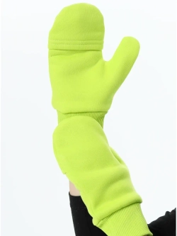 Комплект с начесом: снуд, варежки, шапка