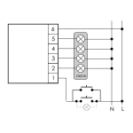 Регулятор освещенности (диммер) SCO-802 1,3А 230В АС (для ламп накаливания до 300Вт с памятью уровня освещенности)