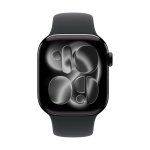 Apple Watch Series 11, 42 мм корпус из алюминия цвета «Jet Black», ремешок Sport Band размера S/M цвета «Black»