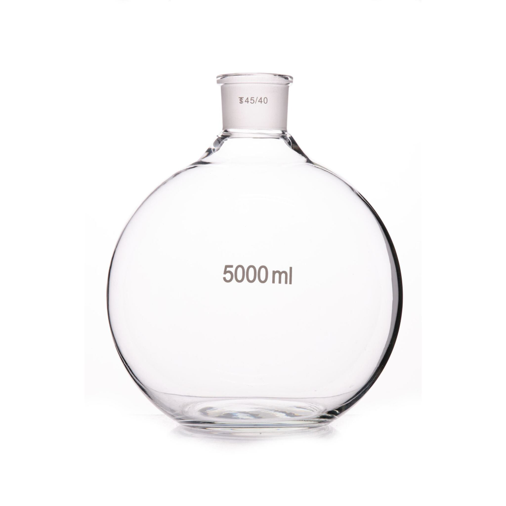 Колба плоскодонная, 5000 мл, шлиф 45/40