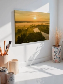 Картина на стену 40 X 50 Пейзаж рассвет