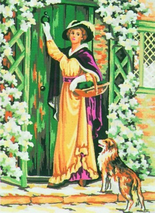 "Гостья"-6038 канва с рисунком