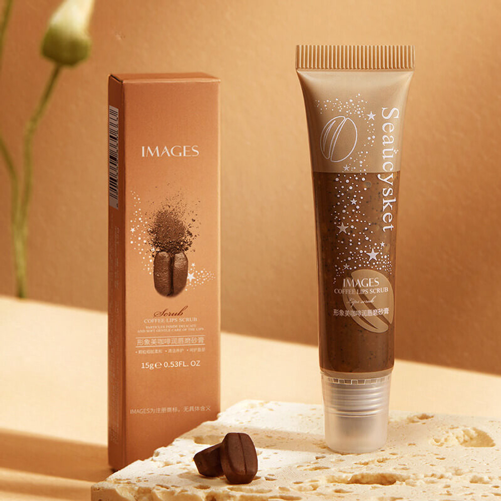 Кофейный скраб для губ, 15г