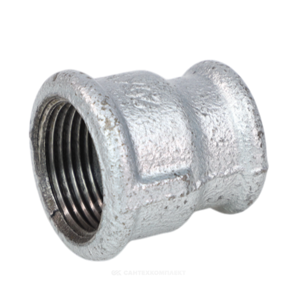 Муфта переходная чугун оц Ду 32х25 (1 1/4"х1") ВР Fittex