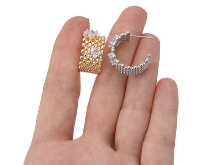 Серьги-кольца "Ажурные" 20мм