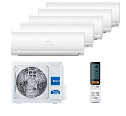 Мульти сплит система Haier на 5 комнат (25+25+25+25+25 кв.м) FLEXIS White
