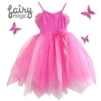 Платье с цветком, юбкой-пачкой и крыльями бабочки