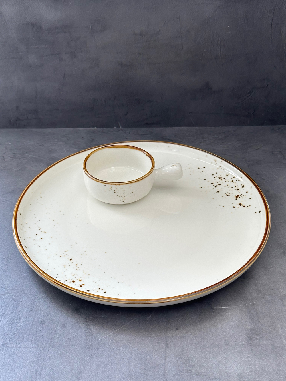 Тарелка круглая d=20 см, фарфор, серия "Элеганс" "The Sun"