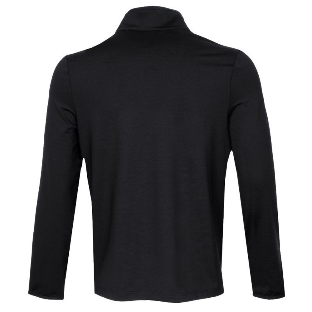 Мужская теннисная кофта Lacoste Men's SPORT Stretch Zippered Collar Sweatshirt - black