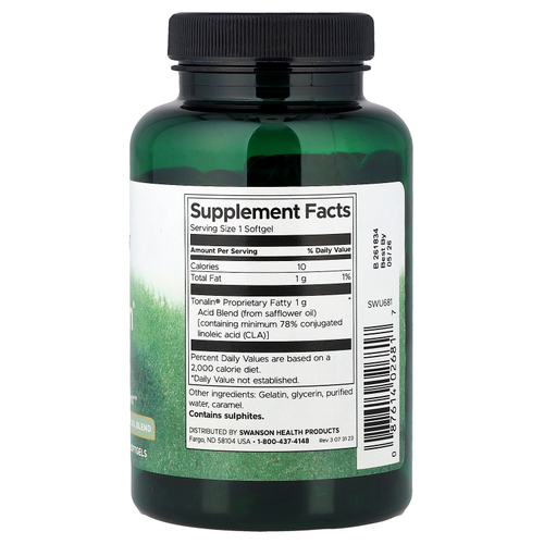 Swanson, Tonalin®, конъюгированная линолевая кислота, 1000 мг, 100 капсул