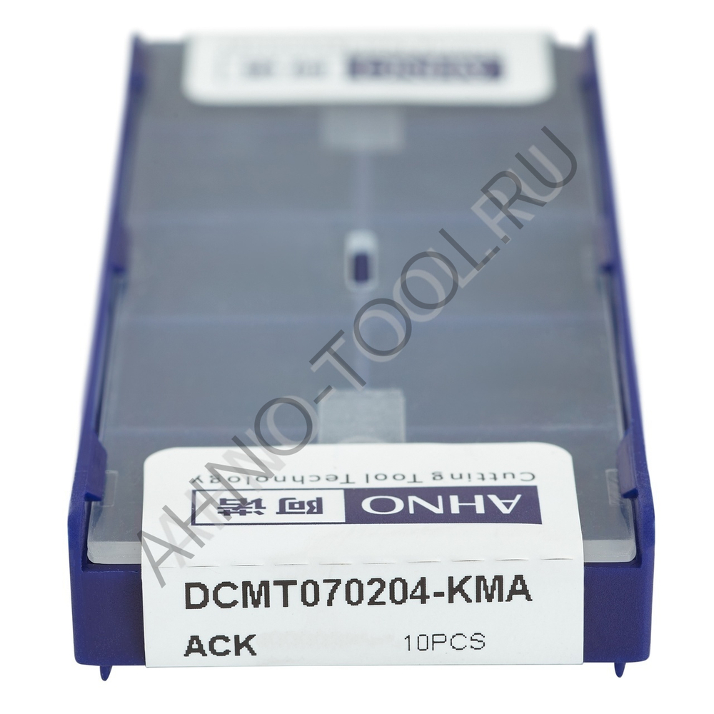 Пластина твердосплавная ISO DCMT070204-KMA ACK20E AHNO по чугуну, получистовая