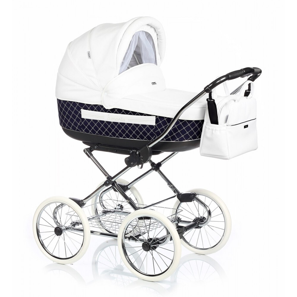 Детская коляска Roan Marita Prestige 2 в 1 (синий/белый)