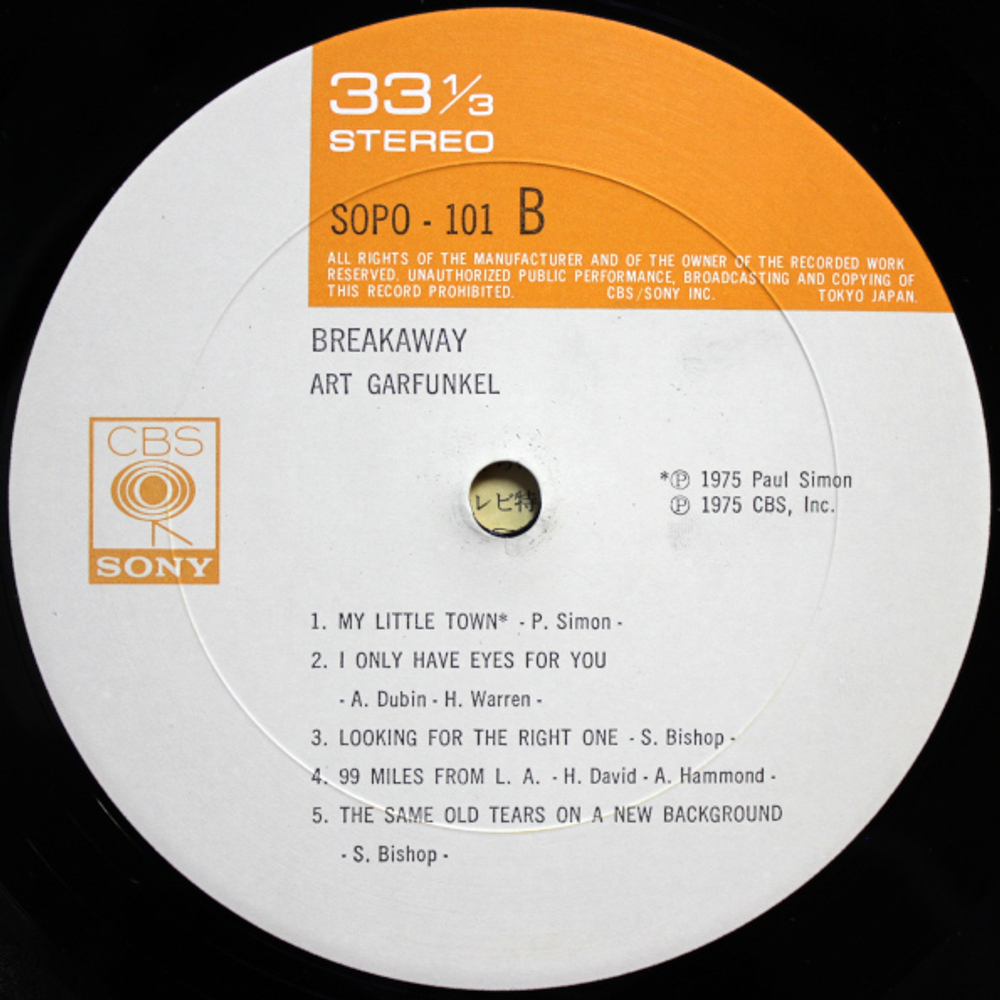 Art Garfunkel / Breakaway (LP)