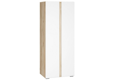 Шкаф Woodville Алетра ШК-800 дуб крафт серый, глянец белый