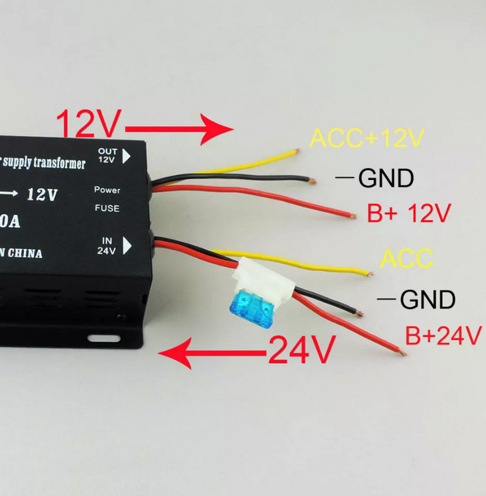 Авто Конвертер 24/12в (20А) Power Buck 20A
