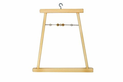 ДАРЭЛЕНД Качели для попугая деревянные средние с бусами, 145*8*150 мм