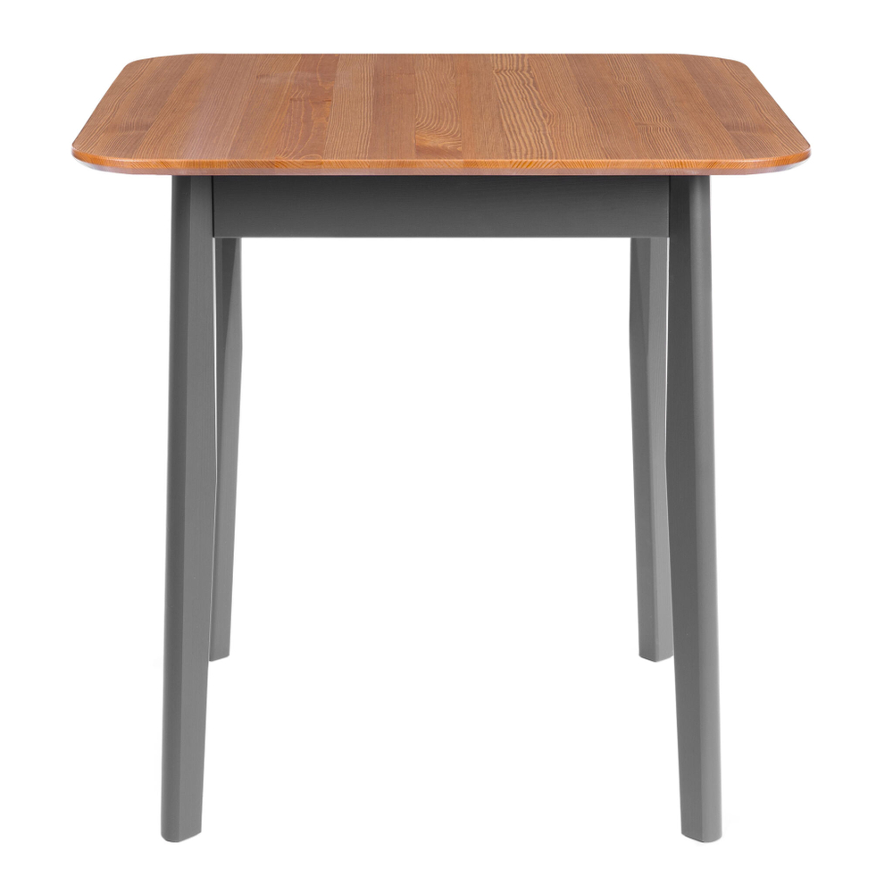Стол Соната Люкс/ Sonata Lux table, 75х75х75 см массив сосны, антик /графит, 75х75х75 см
