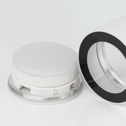 Светильник настенно-потолочный спот ЭРА OL28 WH/BK GX53, черно-белый, IP44 | Накладные светильники