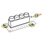 Элемент 18x4.5x7.5 см для конструктора 7.5"