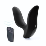 Черный вибромассажер простаты 3,5’’ Remote Control Curve P-spot Massager - 12 см. (Цвет: черный)