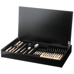 НАБОР СТОЛОВЫХ ПРИБОРОВ "GINEVRA IVORY" НА 6 ПЕРСОН 24 ПР.