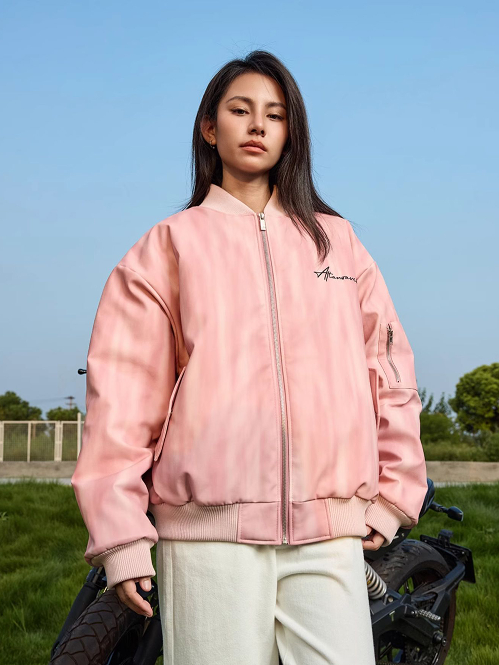 Бомбер HARSHandCRUEL "Color Diffusion" MA-1 Bomber Jacket