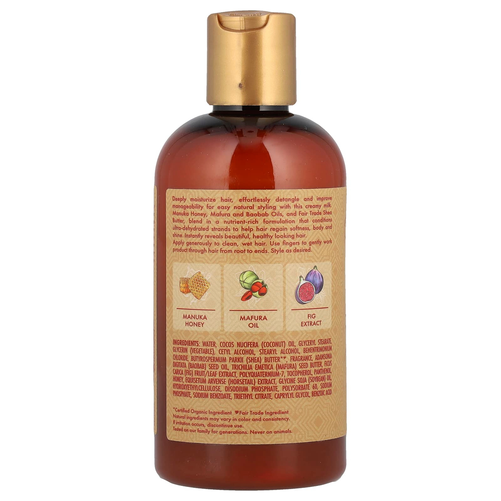 SheaMoisture, Manuka Honey & Mafura Oil, несмываемое молочко для интенсивного увлажнения, 237 мл (8 жидк. Унций)