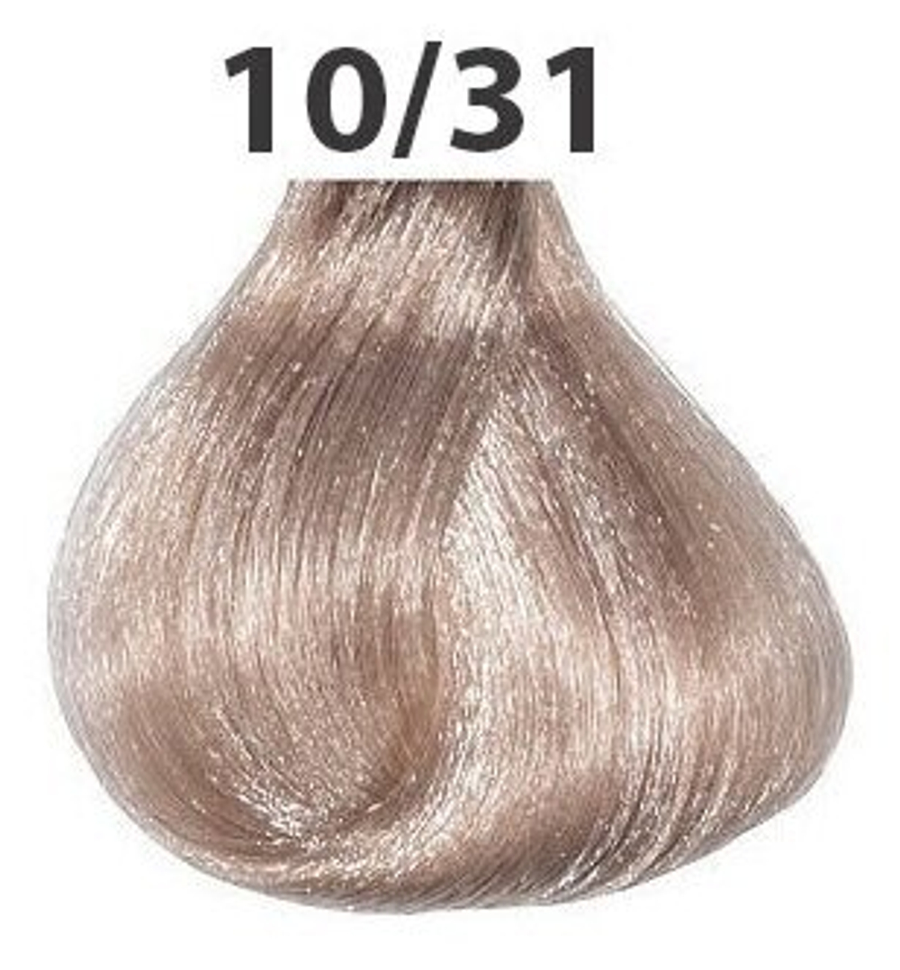 OLLIN SILK TOUCH 10/31 светлый блондин золотисто-пепельный 60мл Безаммиачный стойкий краситель для в
