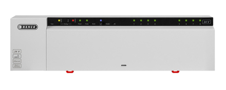 Базовый модуль 12 зон, HENCO(ХЕНКО) 230В LAN, с дин рейкой в комплекте