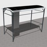 Навес с солнечными батареями на 5 автоматов