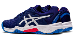 детские Кроссовки теннисные Asics Gel-Resolution 8 GS - dive blue/white
