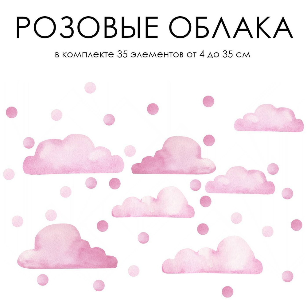 Стикеры РОЗОВЫЕ ОБЛАКА