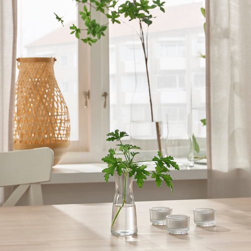 Ваза IKEA TIDVATTEN (ТИДВАТТЕН), Стекло, 14 см