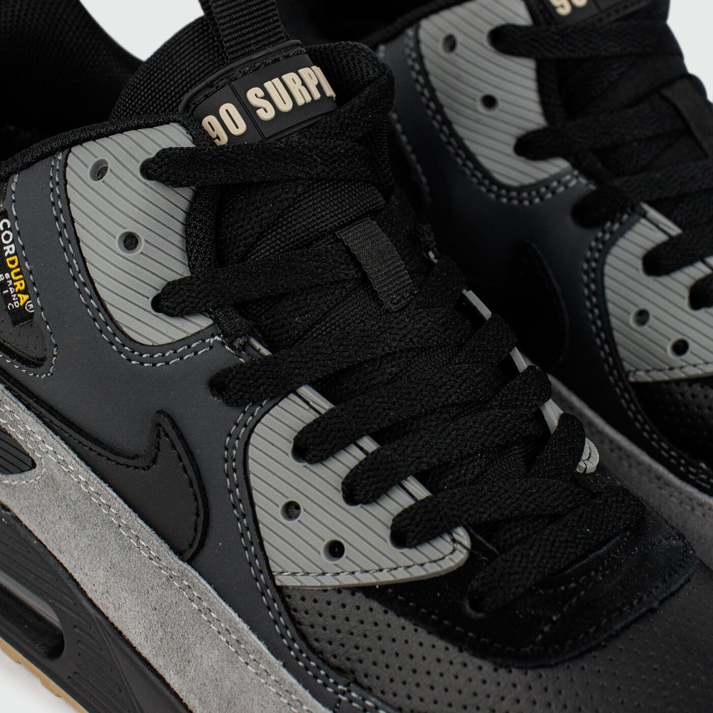 Кроссовки Nike Air Max 90 Mid Black Grey with Fur
