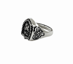 Серебряное кольцо Георгий Победоносец к700180
